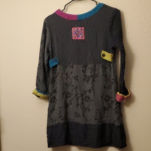 🌟 3 for $15 Deal! 🌟Faith black pink teal dress S - Picture 2 of 4